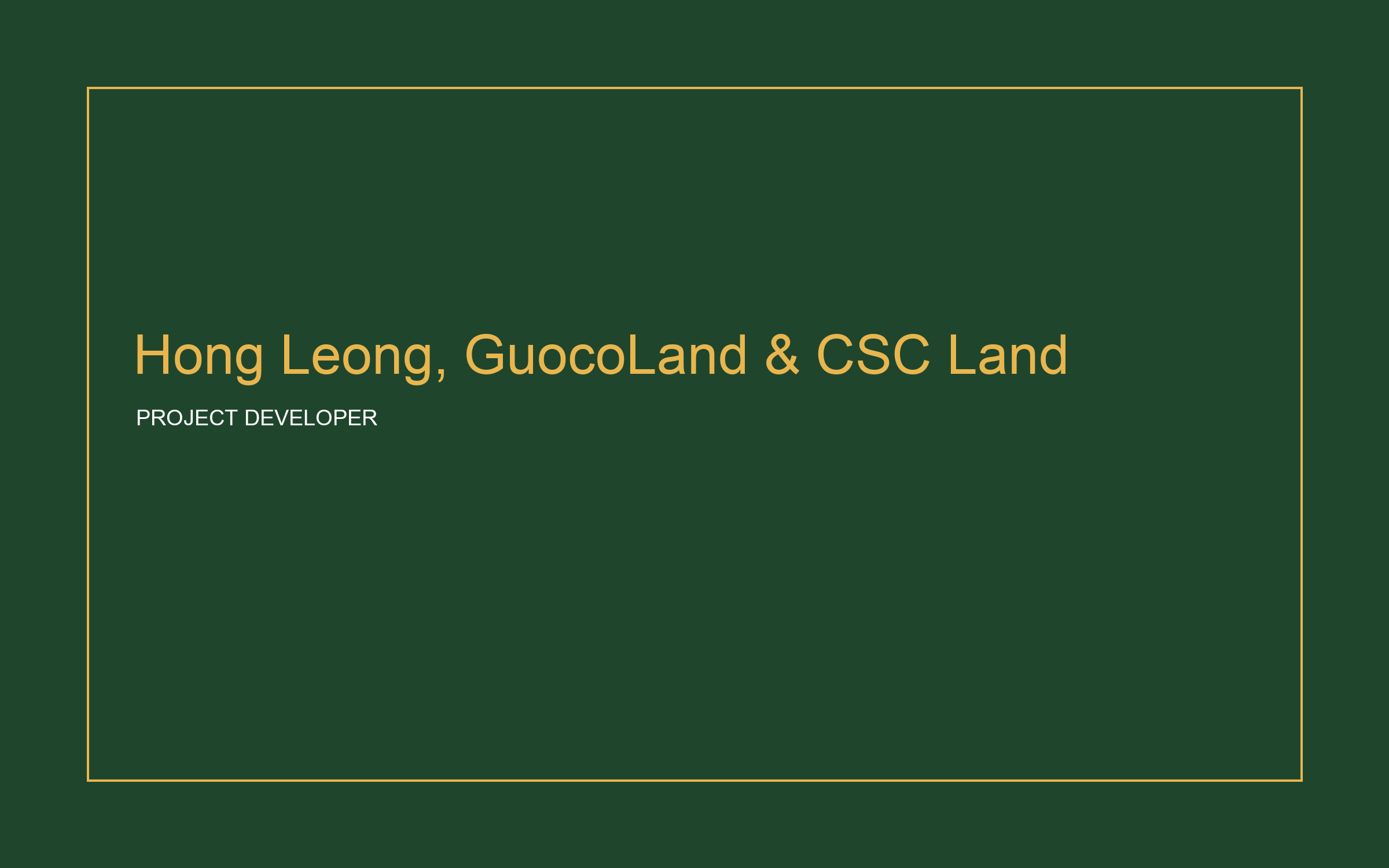 Hong Leong, GuocoLand & CSC Land logo